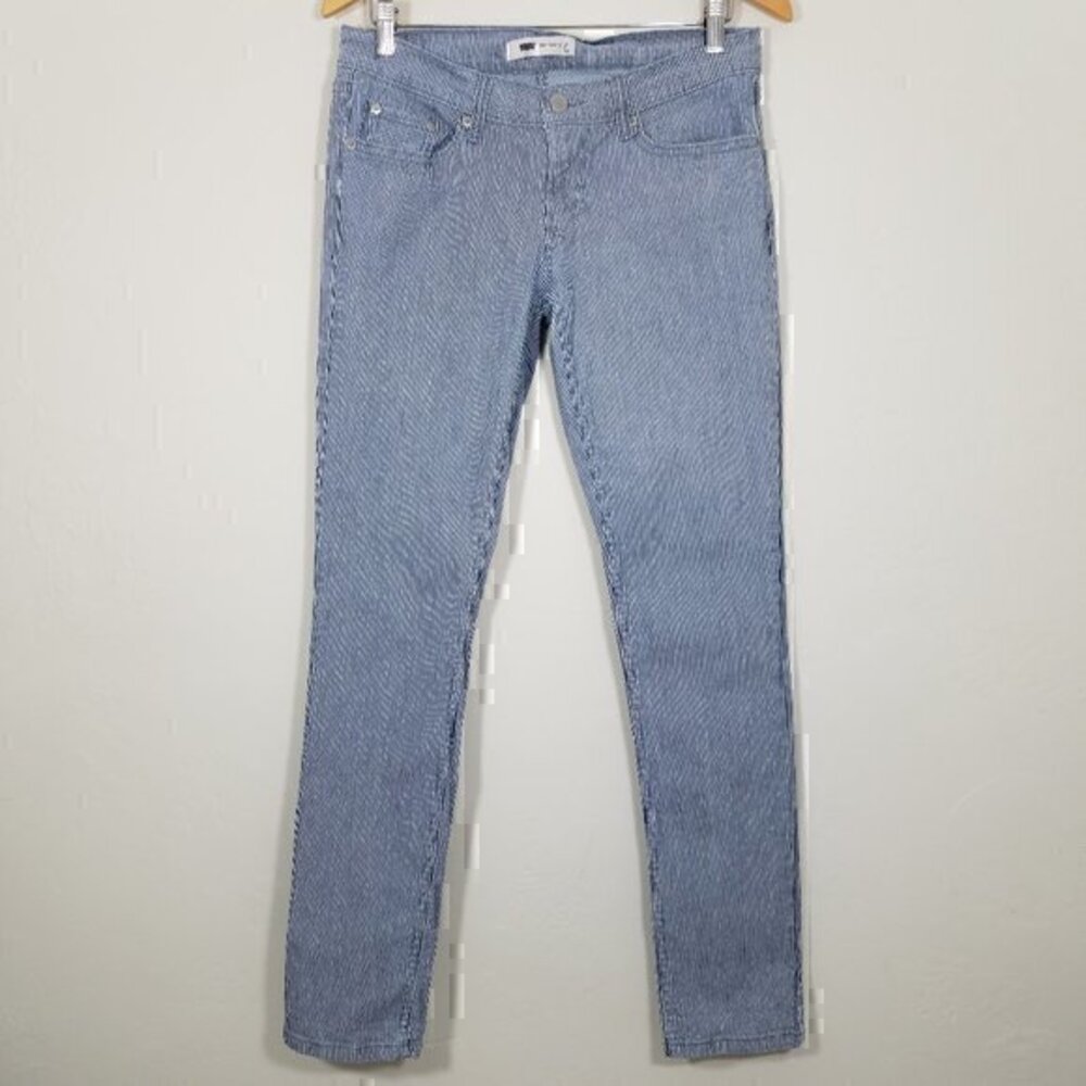 Levi's 524 Skinny Striped Stretch Jeans Size 9